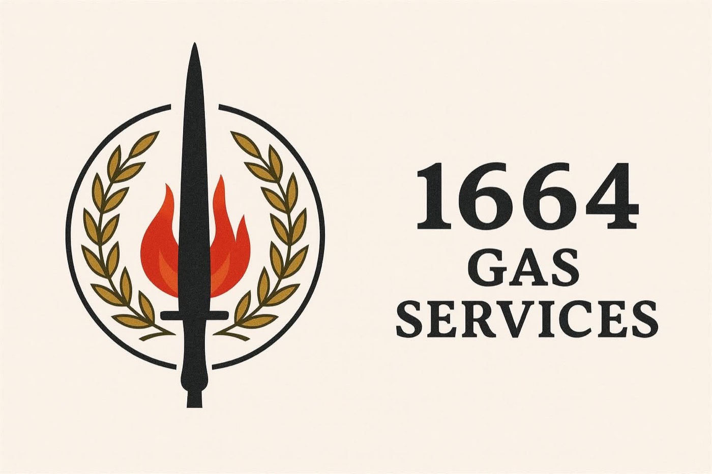 Original 1664 Gas Services brand artwork